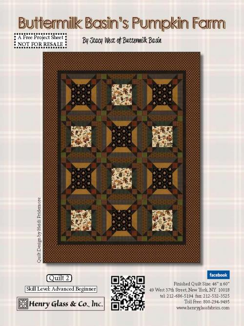 Pumpkin Farm Quilt 2 Pattern. - FREE Download